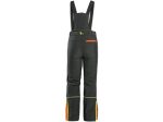 Nohavice CXS TRENTON, zimné softshell, detské, čierne s HV žlto/oranžové doplnky – Obrázok 2