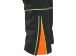 Nohavice CXS TRENTON, zimné softshell, detské, čierne s HV žlto/oranžové doplnky – Obrázok 3