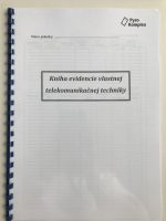 Kniha evidencie vlastnej telekom. techniky