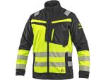 Blúza CXS NAOS HV, pánska, čierna-žltá Hi-Vis, reflexné pruhy