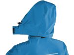 Bunda CXS STRETCH, detská, softshell, stredne modrá – Obrázok 4