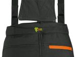Nohavice CXS TRENTON, zimné softshell, detské, čierne s HV žlto/oranžové doplnky – Obrázok 5